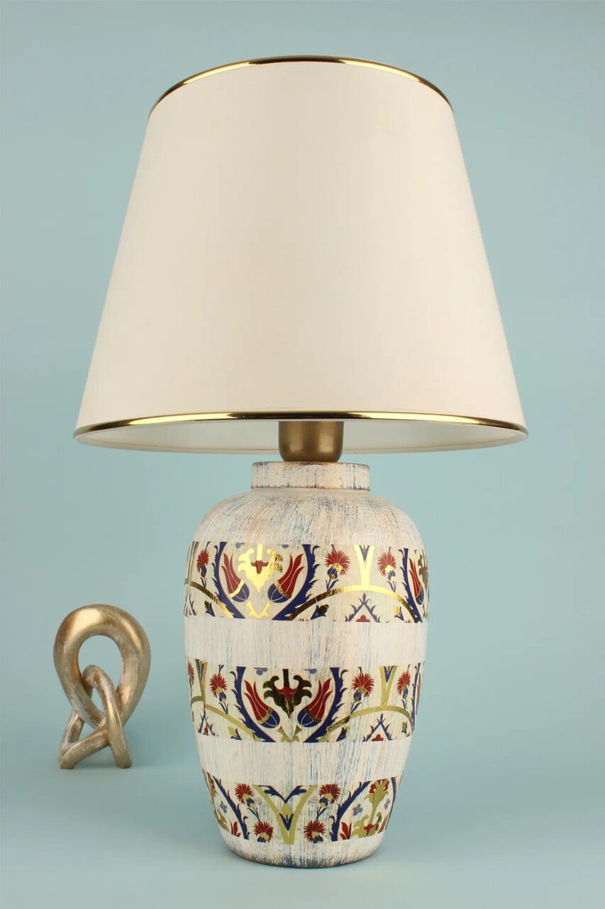 Lampa de masa, Opviq, 687HMY2378, Multicolor - imagine 5